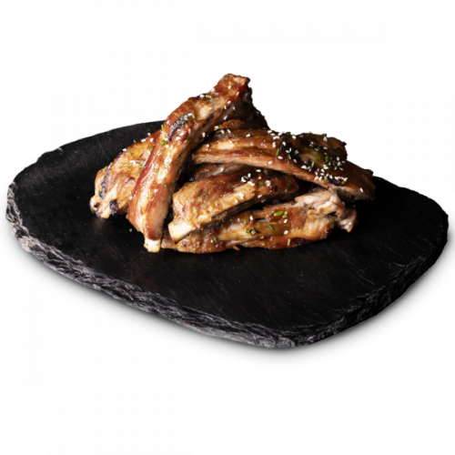 Costilla de cerdo selecta de castana a la brasa